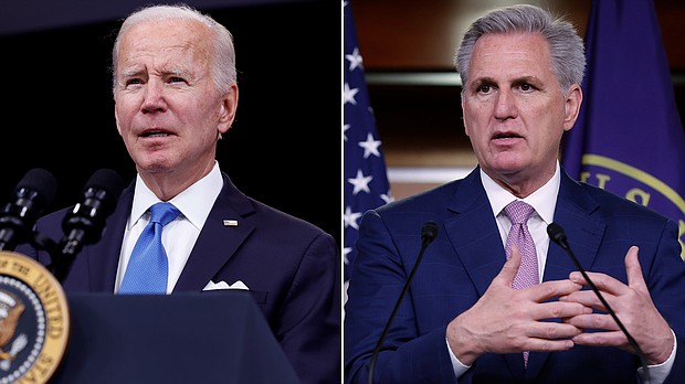 President Joe Biden and House Speaker Kevin McCarthy are set to meet and it will be the first such gathering since the California Republican won the speakership after Republicans took over the House majority.
Mandatory Credit:	Getty Images