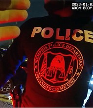 In this still taken from video released by the City of Memphis, a police officer is at the scene following the beating of Tyre Nichols.
Mandatory Credit:	City of Memphis