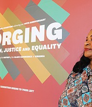 Public historian, author and filmmaker elvatrice Parker belsches is the curator of “Forging Freedom, Justice and equality, Making A Place for themselves: A survey of the Free black experience in Virginia from 1800-1865” exhibit at the black History Museum and Cultural Center of Virginia.