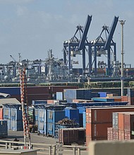 Pakistan's usually bustling ports, like this one in Karachi, have ground to a halt as the country grapples with a severe shortage of foreign currency.
Mandatory Credit:	Rizwan Tabassum/AFP/Getty Images