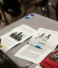A student in Baltimore looks over his notes during an AP African American Studies course last year.
Mandatory Credit:	Michael Robinson Chavez/The Washington Post/Getty Images