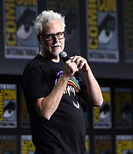 James Gunn, seen here during Comic-Con International in San Diego last July, is presenting his new plans for DC.
Mandatory Credit:	Chris Delmas/AFP/Getty Images