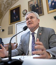 Rep. James Comer, a Republican from Kentucky and the new chairman of the House Oversight Committee, is seen at a hearing at the Capitol in Washington on January 30, 2023.
Mandatory Credit:	J. Scott Applewhite/AP