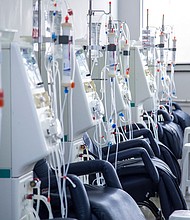 Patients who need regular dialysis treatments have high rates of staph infections in their blood compared with people who don't need these treatments, according to a new CDC report.
Mandatory Credit:	Mailson Pignata/Adobe Stock