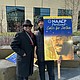 NAACP President James Posey and Aubre Dixon at vigil for slain Memphis man