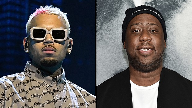 Chris Brown apologizes to Robert Glasper for online outburst after he lost the Grammy for best R&B album to Glasper.
Mandatory Credit:	Getty