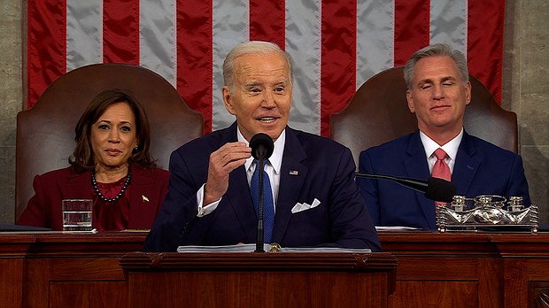 President Joe Biden delivered his second State of the Union address on February 7.
Mandatory Credit:	CNN
