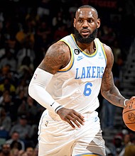 LeBron James, pictured here in New Orleans on February 4, is just 36 points away from becoming the NBA's all-time leading scorer.
Mandatory Credit:	Andrew D. Bernstein/NBAE/Getty Images