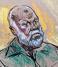 Lockerbie bombing suspect Abu Agila Mohammad Mas'ud Kheir Al-Marimi during his initial court appearance in December, 2022.
Mandatory Credit:	Bill Hennessy