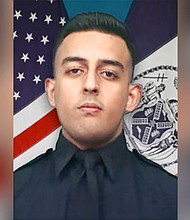NYPD officer Adeed Fayaz was off duty and trying to buy an SUV when he was shot on February 4, authorities said.
Mandatory Credit:	NYPD