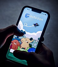 Mastodon is Twitter's most high-profile recent rival. The Mastodon app is displayed here on a smartphone in 2022 in Berlin, Germany.
Mandatory Credit:	Thomas Trutschel/Photothek/Getty Images