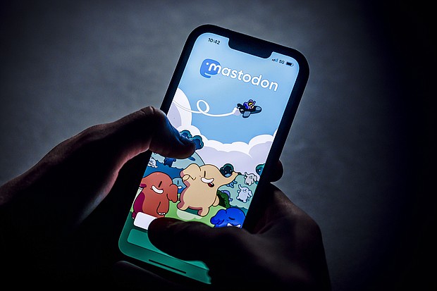 Mastodon is Twitter's most high-profile recent rival. The Mastodon app is displayed here on a smartphone in 2022 in Berlin, Germany.
Mandatory Credit:	Thomas Trutschel/Photothek/Getty Images