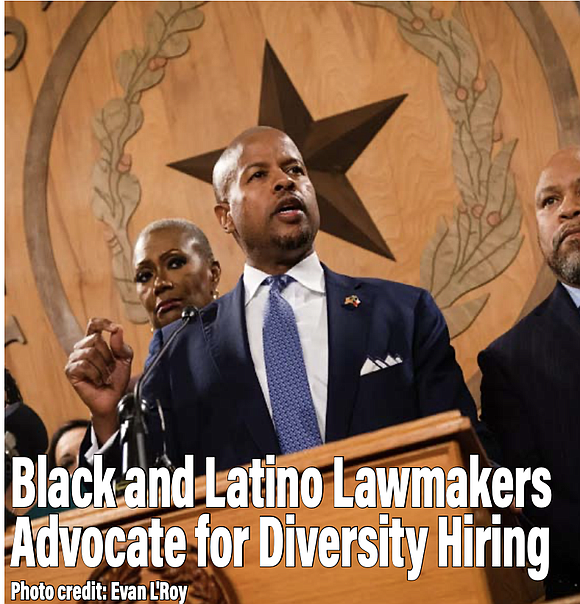 Black and Latino lawmakers decried Gov. Greg Abbott’s recent order to Texas universities and state agencies to strike down diversity, ...