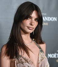 Emily Ratajkowski, here in New York, in 2022, shares the proper pronunciation of her name.
Mandatory Credit:	Anthony Behar/Sipa USA/AP