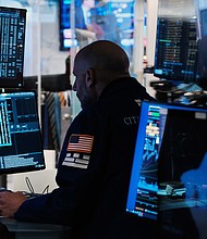 Investors worry about more rate hikes. New York Stock Exchange traders are pictured here on February 14 in New York City.
Mandatory Credit:	Spencer Platt/Getty Images