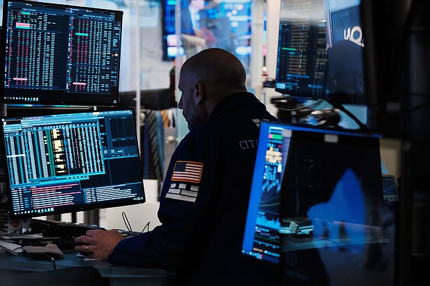 Investors worry about more rate hikes. New York Stock Exchange traders are pictured here on February 14 in New York City.
Mandatory Credit:	Spencer Platt/Getty Images