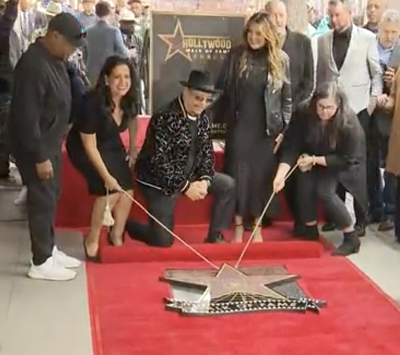 Ice-T is honored with a star on Hollywood's Walk of Fame.