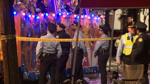 Police said five people were shot along a Mardi Gras parade route in New Orleans. A suspect is in custody.
Mandatory Credit:	WDSU