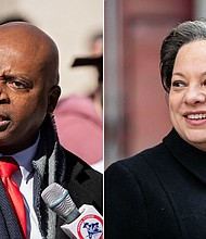 Republican Leon Benjamin, left, and Democrat Jennifer McClellan are running in Tuesday's special election for Virginia's 4th Congressional District.
Mandatory Credit:	Ryan M. Kelly/The Washington Post/Getty Images