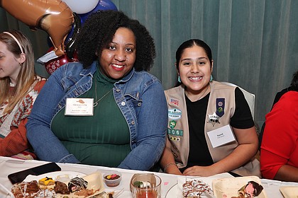Houston Style's Alexandria Jack with Girl Scout/ Credit Girl Scouts of San Jacinto