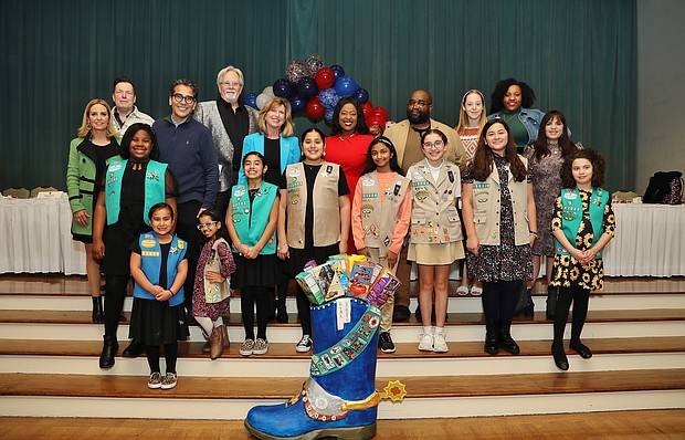Just Dessert judges with Girl Scouts/ Credit Girl Scouts of San Jacinto