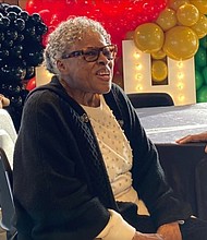 Opal Lee of Fort Worth, Texas, met with city leaders including Milwaukee Mayor Cavalier Johnson and Milwaukee County Executive David Crowley. She met them at the Black Holocaust Museum.
Mandatory Credit:	WDJT