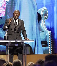 Benjamin Crump accepts the Social Justice Impact Award at the NAACP Image Awards on February 25.
Mandatory Credit:	Amy Sussman/Getty Images