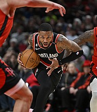 Damian Lillard scored an incredible 71 points for the Trail Blazers on Sunday night.
Mandatory Credit:	Alika Jenner/Getty Images