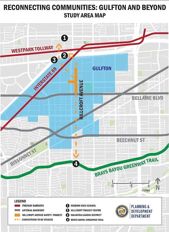 The United States Department of Transportation announced the City of Houston will receive $552,160 in federal funding through the Reconnecting …