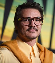 Pedro Pascal is delighted that Sarah Michelle Gellar remembers working with him on 'Buffy'. Pascal is seen here at the Season 3 premiere of 'The Mandalorian' in Los Angeles this week.
Mandatory Credit:	Richard Shotwell/Invision/AP