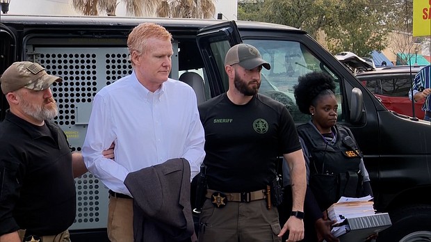Alex Murdaugh arrives to court in Walterboro, South Carolina, on Thursday, March 2.
Mandatory Credit:	CNN