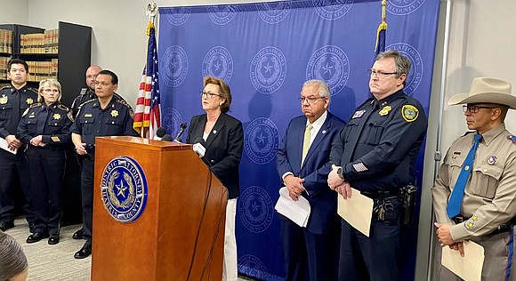 Four top law-enforcement officials in the Harris County region warned Thursday of severe consequences for those plotting illegal “street takeovers” …