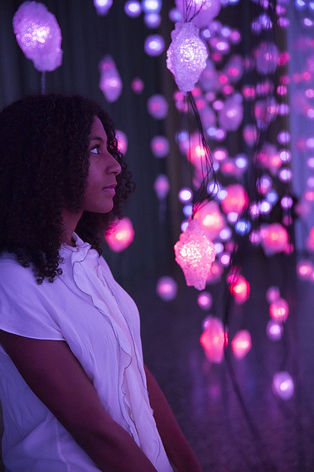 Installation view of Pipilotti Rist exhibition 2017