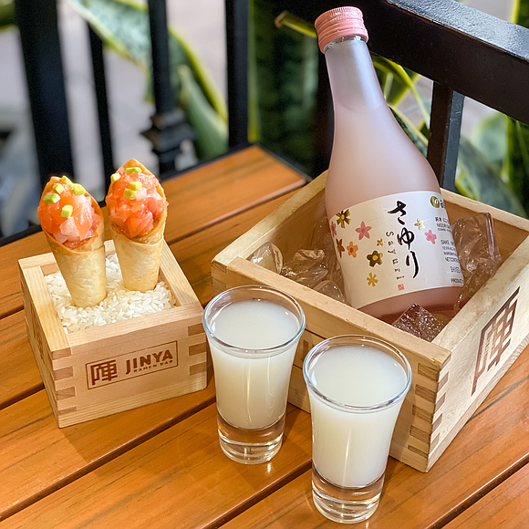 Spring is here, which means that it’s a good time to smell the flowers and enjoy Hanami Hour at JINYA …