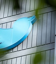 Twitter is hit by another outage on Monday. The Twitter logo is pictured in 2022 outside the Twitter headquarters in San Francisco.
Mandatory Credit:	Constanza Hevia/AFP/Getty Images