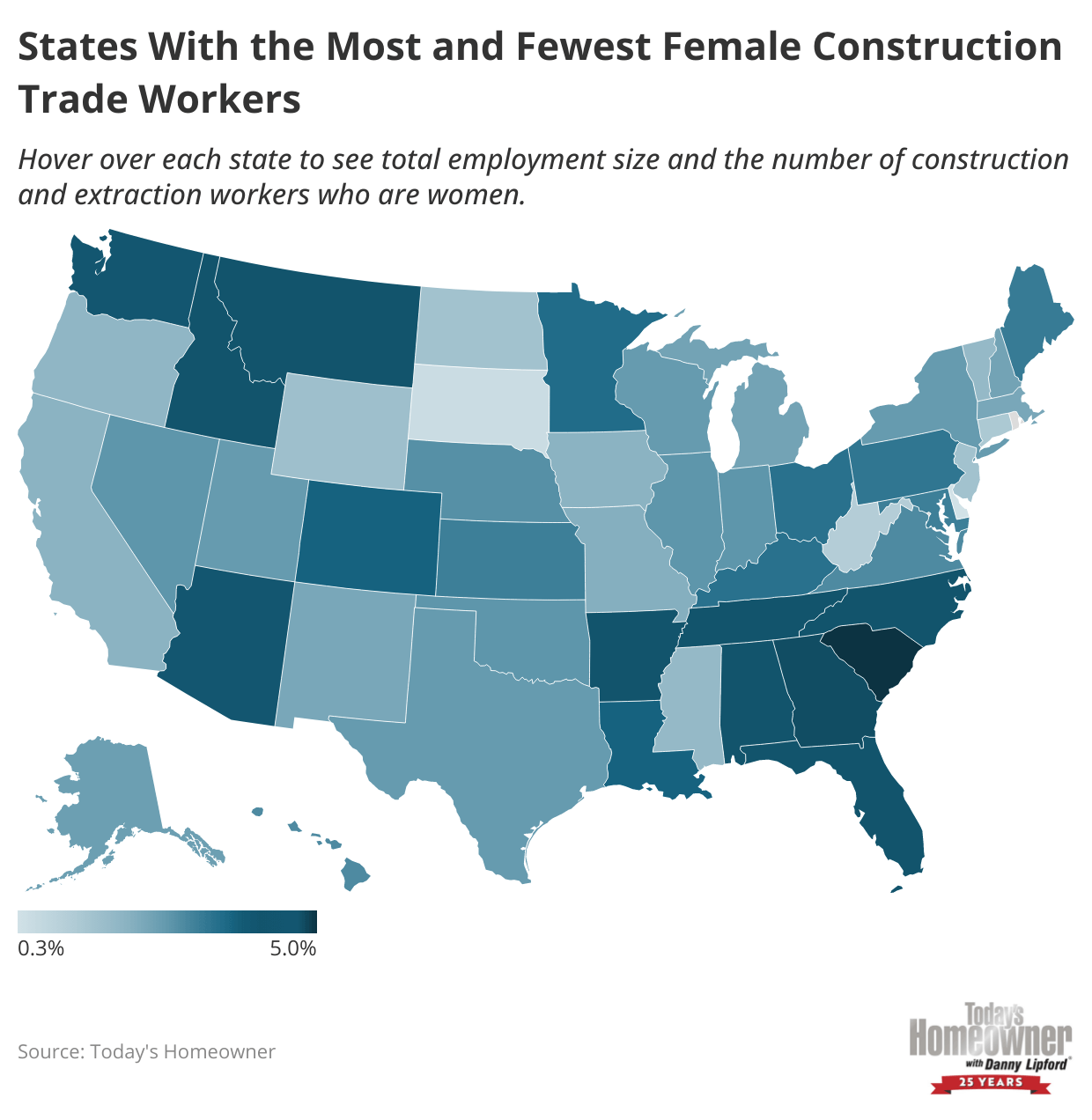 Texas Ranks 30 for The Highest Percentage of Women in Construction