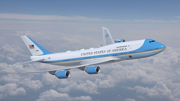 This rendering shows the Air Force One color scheme.
Mandatory Credit:	Department of the Air Force