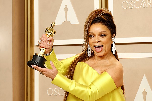 Ruth E. Carter won her second Oscar for best costume design for her work on "Black Panther: Wakanda Forever." She's the first Black woman to win multiple Oscars.
Mandatory Credit:	Mike Coppola/Getty Images
