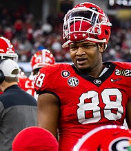 Former University of Georgia football standout Jalen Carter was sentenced to probation on March 16 for his role in the January crash that killed his teammate and a team staffer, his attorney told CNN.
Mandatory Credit:	Mark J. Rebilas/USA Today Sports/Reuters/FILE