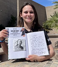 It’s a surprise of a lifetime. On Saturday, 13-year-old Isabella McCune will enjoy the second night of Taylor Swift’s Eras Tour in Glendale, thanks to the popstar’s promise she made to her five years ago.
Mandatory Credit:	KNXV