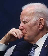 President Joe Biden issued the first veto of his presidency Monday on a resolution to overturn a retirement investment rule that allows managers of retirement funds to consider the impact of climate change and other environmental, social and governance factors when picking investments.
Mandatory Credit:	Leah Millis/Reuters/FILE