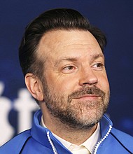 Ted Lasso and President Joe Biden are teaming up to -- as the television football coach would say -- "believe" in the importance of mental health.
Mandatory Credit:	David Swanson/Reuters