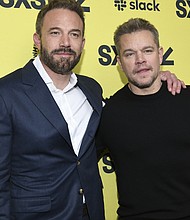 Ben Affleck (L) and Matt Damon attend the premiere of "Air" during the 2023 SXSW festival on March 18 in Austin, Texas.
Mandatory Credit:	Tim Mosenfelder/Getty Images