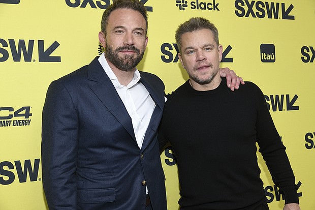Ben Affleck (L) and Matt Damon attend the premiere of "Air" during the 2023 SXSW festival on March 18 in Austin, Texas.
Mandatory Credit:	Tim Mosenfelder/Getty Images