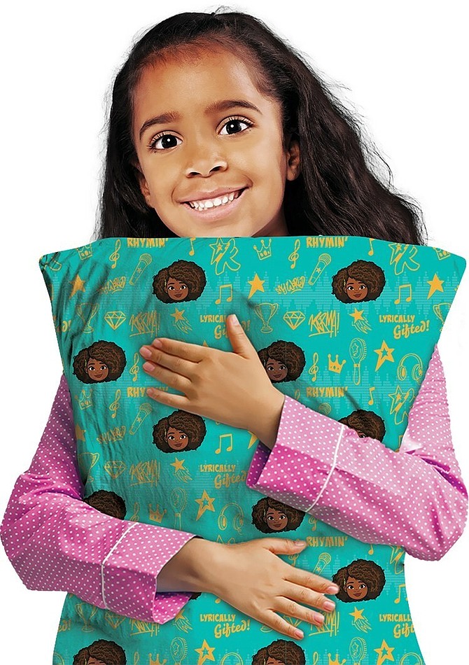 Karma's World Teal Satin Pillowcase