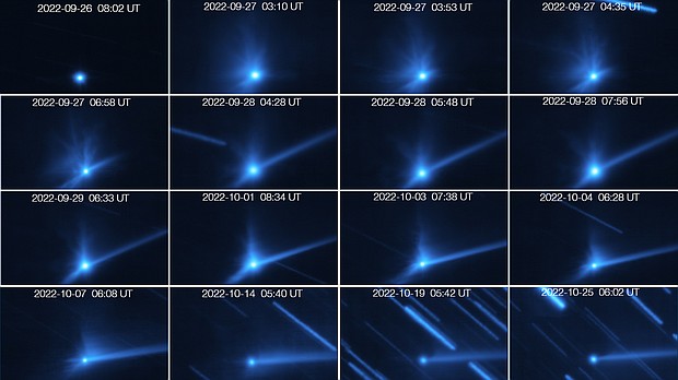 Astronomers used the Very Large Telescope in Chile to track the debris cloud created by the DART impact.
Mandatory Credit:	ESO