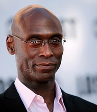Actor Lance Reddick, seen here in 2010, died on March 17 at age 60.
Mandatory Credit:	Danny Moloshok/Reuters