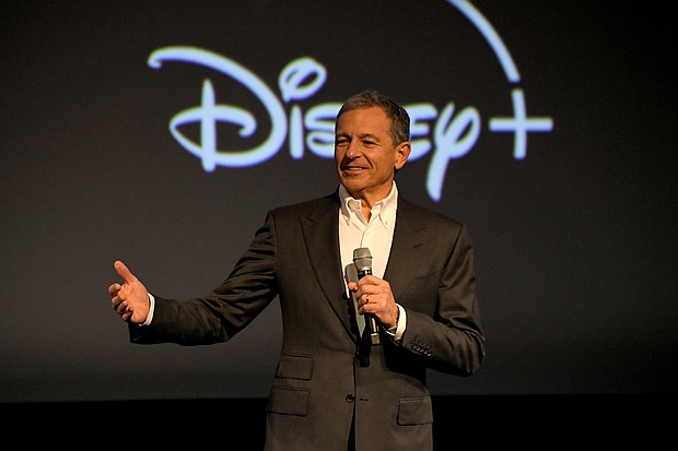 Disney CEO Bob Iger, here in Hollywood, California in 2021, said on Monday his company will begin laying off staff starting this week.
Mandatory Credit:	Charley Gallay/Getty Images for Disney