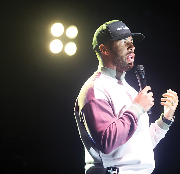 Nascar driver Bubba Wallace was back in town for his second block party at Richmond Raceway on March 31. Despite the rain, Mr. Wallace took the stage to share what he enjoys about Richmond during his “Bubba’s Block Party.”