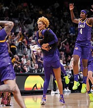 LSU finished off a 34-2 season April 2 with a 102-85 win over Iowa in the finals before 19,842 fans at the American Airlines Center in Dallas and a national ABC audience.